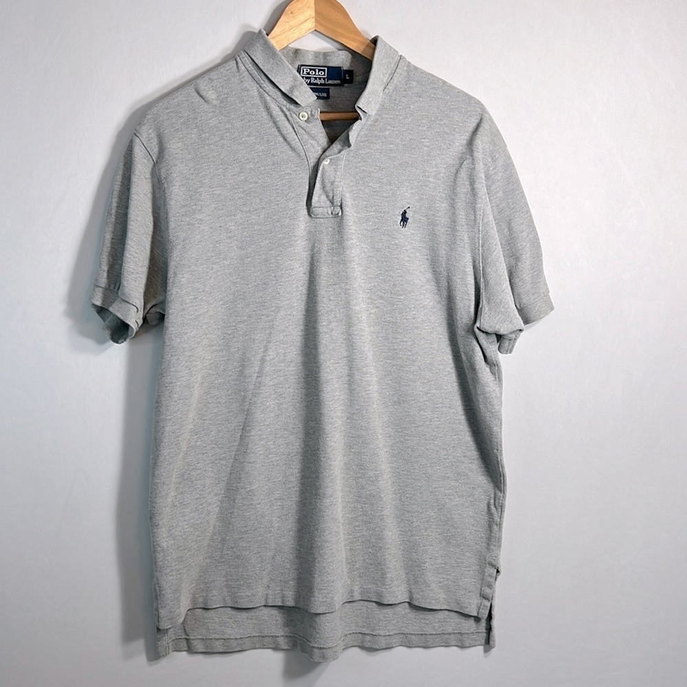 Polo by Ralph Lauren Gray Short Sleeve size L